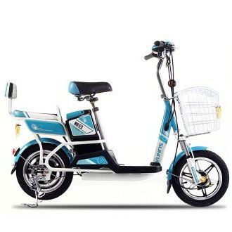 新日灵动plus系列彩金兰电动自行车 轻便出行的时尚之选